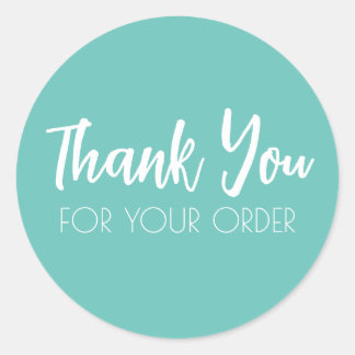 Dank u zegel ronde Stickers