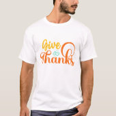 Dank U zeggen - Dankdag T-shirt (Voorkant)