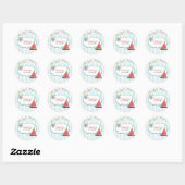 Dank u zeilende Baby shower Stickers (Vel)