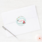 Dank u zeilende Baby shower Stickers (Envelop)