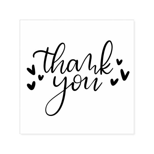 Dank u zelf-inkt stempel (Design)