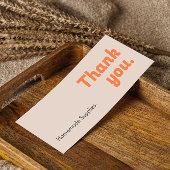 Dank u Zelfgemaakte Goederen Promotiebenodigdheden Mini Visitekaartjes