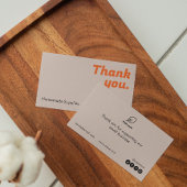 Dank u Zelfgemaakte Goederen Promotiebenodigdheden Visitekaartje