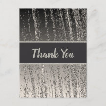 Dank U Zilveren Metalen Streep Waardering