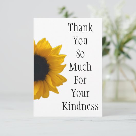 DANK U ZO VEEL VOOR UW KINDERNIS Dank u wel Bedankkaart (Staand voorkant)