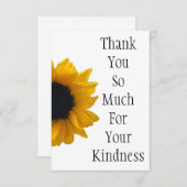 DANK U ZO VEEL VOOR UW KINDERNIS Dank u wel Bedankkaart (Voorkant / Achterkant)