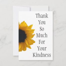 DANK U ZO VEEL VOOR UW KINDERNIS Dank u wel Bedankkaart