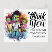 DANK U zombie kostuums voor kinderen Briefkaart (Voorkant)