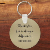 Dank u, zondagleraar sleutelhanger (Voorkant)