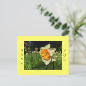 Dank u - zonnebloem kaart (Staand voorkant)