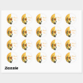 Dank u zonnebloem stickers (Vel)