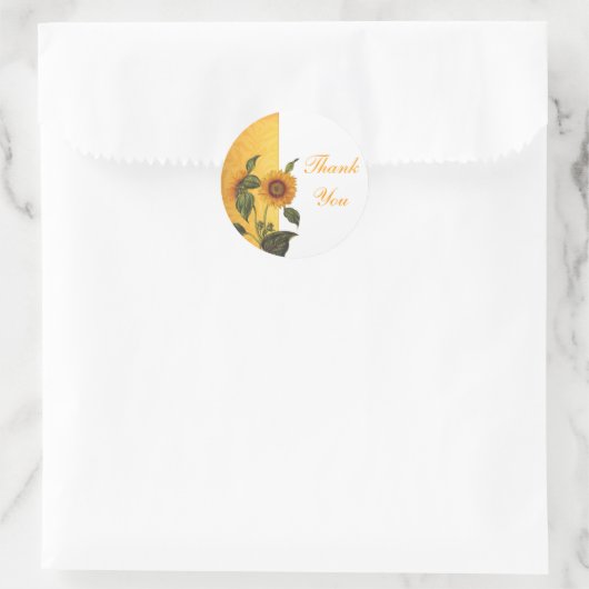 Dank u zonnebloem stickers (Tas)