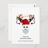 Dank U Zorghelden Kerstmis 2020 Feestdagen Briefkaart (Voorkant / Achterkant)