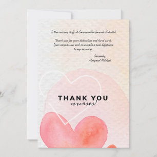 Dank u zuster bedankkaart