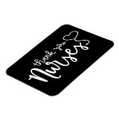 Dank u zuster | Fancy script Magneet (Linkerzijde)