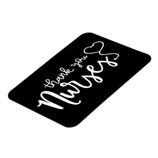 Dank u zuster | Fancy script Magneet (Linkerzijde)