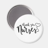 Dank u zuster | Fancy script Magneet (Voorkant / Achterkant)