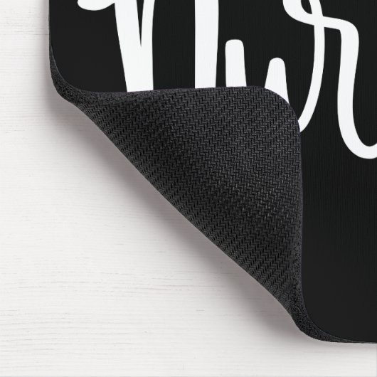 Dank u zuster | Fancy script Muismat (Hoek)