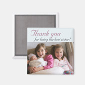 Dank u zuster foto magneet (Voorkant / Achterkant)