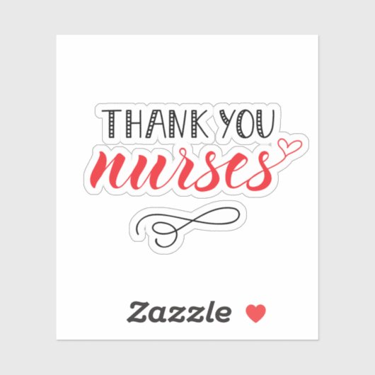 Dank u zuster | Fun Font Sticker (Vel)