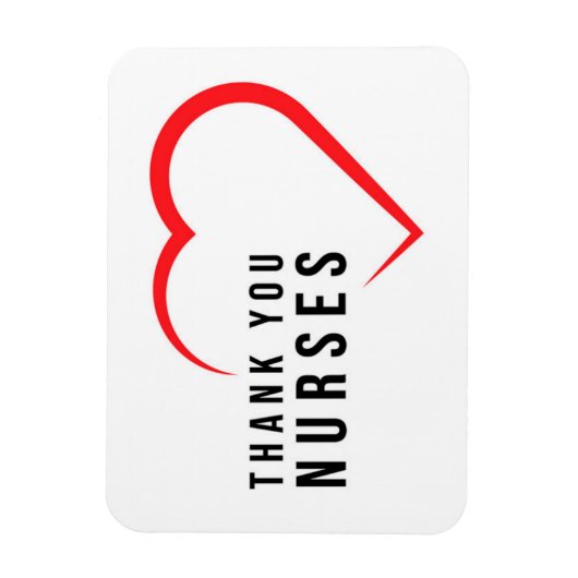 Dank u zuster | Hartrood Magneet (Verticaal)