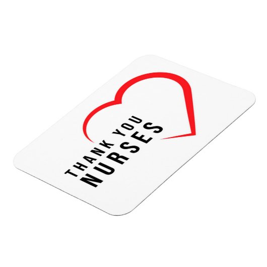 Dank u zuster | Hartrood Magneet (Linkerzijde)