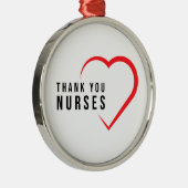 Dank u zuster | Hartrood Metalen Ornament (Rechts)