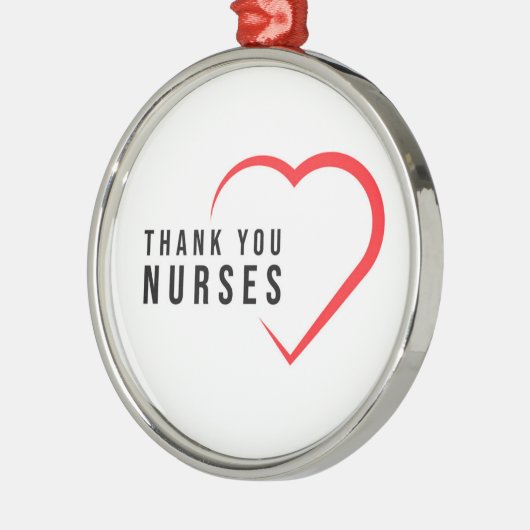 Dank u zuster | Hartrood Metalen Ornament (Links)