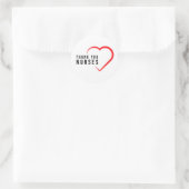 Dank u zuster | Hartrood Ronde Sticker (Tas)