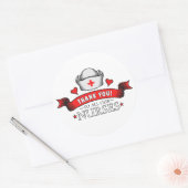 Dank u zuster ronde sticker (Envelop)