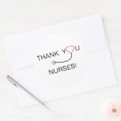 Dank u zuster ronde sticker (Envelop)