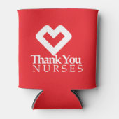 Dank u zuster | Rood hart Blikjeskoeler (Voorkant)