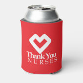 Dank u zuster | Rood hart Blikjeskoeler (Blikje Achterkant)