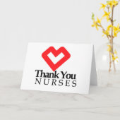 Dank u zuster | Rood hart Kaart (Gele Bloem)