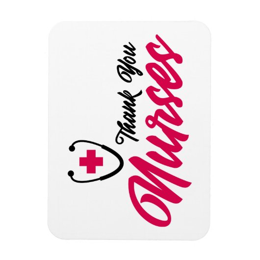 Dank u zuster | Roze Magneet (Verticaal)