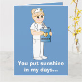 Dank u, zuster Sunshine Kaart (Gele Bloem)