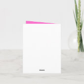 Dank u Zwanen en Rozen Art Kaart (Achterkant)