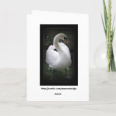 Dank u - zwanenkaart bedankkaart (Achterkant)