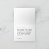 Dank U Zwart en Wit Kaart (Binnen)