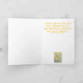 Dank u - zwart-Eyed Wenskaart Susans Bedankkaart (Binnen)