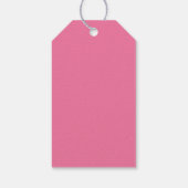 Dank U Zwart-wit Streep Roze Flamingo Cadeaulabel (Achterkant)