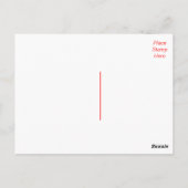 Dank u, zwarte en rode harten post Kaart (Achterkant)