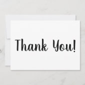 Dank u zwarte witte borstelmanuscript stijlvolle k (Voorkant)