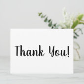 Dank u zwarte witte borstelmanuscript stijlvolle k (Staand voorkant)