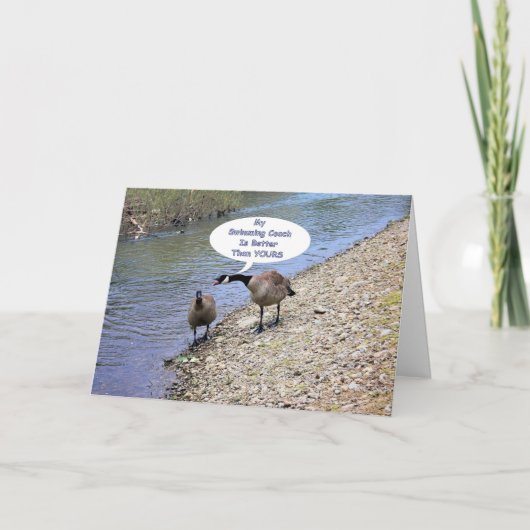 Dank u, zwem komische Bus, Bedankkaart (Voorkant)