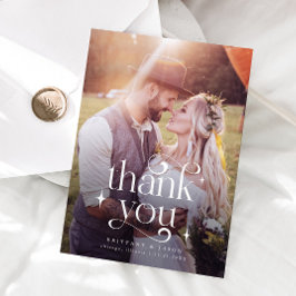 Dank u Zwemel Overlay Text Wedding Bedankkaart