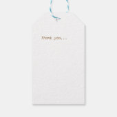 Dank uw  beer Cartoon Verjaardag Duitsland Cadeaulabel (Achterkant)