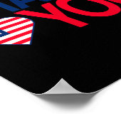 Dank Veteranen 4 juli - Amerikaanse vlag Poster (Hoek)