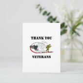 Dank veteranen - Thank you veterans Briefkaart (Staand voorkant)