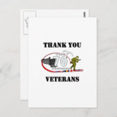 Dank veterans - Thank you veterans Briefkaart (Voorkant / Achterkant)